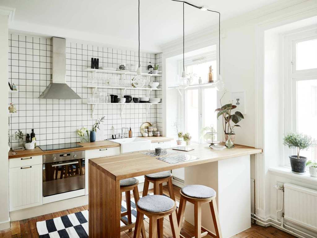 Solusi Dapur Mungil Dengan Konsep Dapur Skandinavia